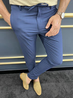 Load image into Gallery viewer, Bojoni Uluwatu Slim Fit Dark Blue Pants
