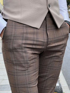 Louis Slim fit High Quality Brown Pants