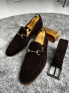 Bojoni Amato Special Edition Neolite Brown Suede Leather Loafer | BOJONI