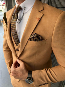 Ace New Season Slim Fit Brown Suit