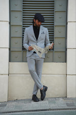 Load image into Gallery viewer, Thread Slim Fit Bag Pocket Grey Suit
