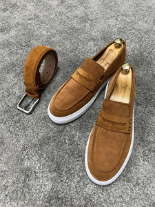 Bojoni Uluwatu Tan Men's Loafer