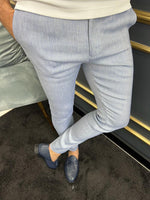 Load image into Gallery viewer, Bojoni Uluwatu Slim Fit Blue Trouser
