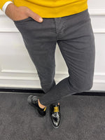 Load image into Gallery viewer, Leon Slim Fit Lycra Black Jeans
