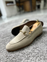 Load image into Gallery viewer, Bojoni Amato Special Edition Neolite Suede Beige Leather Loafer
