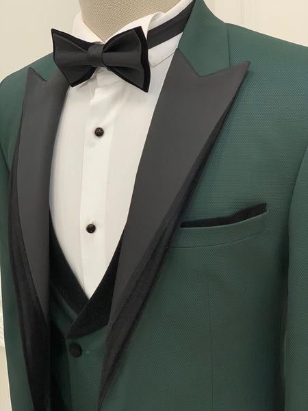 Partoni Royal Green Slim Fit Tuxedo | BOJONI