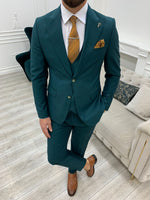 Load image into Gallery viewer, Bojoni Monte Green  Slim Fit Suit
