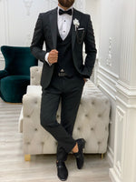 Load image into Gallery viewer, Rocca Black Classic  Slim Fit Tuxedo-baagr.myshopify.com-1-BOJONI

