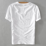 Load image into Gallery viewer, Contemporary Kingsman Style Linen T-Shirt-baagr.myshopify.com-T-shirt-BOJONI

