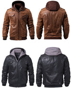 Load image into Gallery viewer, Vintage Leather Jacket (2 Colors)-baagr.myshopify.com-Jacket-BOJONI
