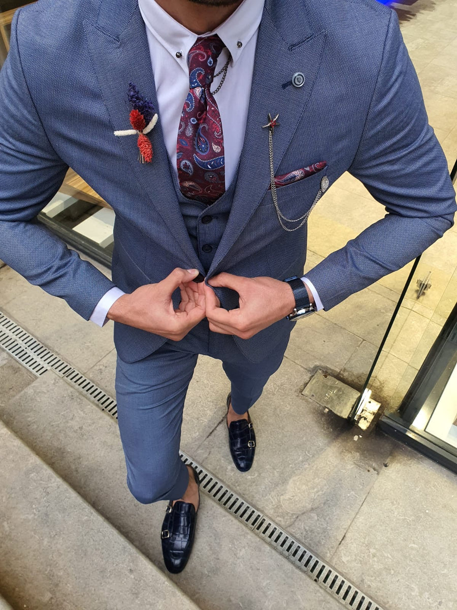 Marc Slim-Fit Suit Vest Indigo | BOJONI