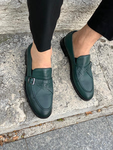 Stanoss Green Buckle Shoes-baagr.myshopify.com-shoes2-BOJONI