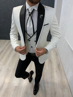 Load image into Gallery viewer, Lanso Slim Fit Tuxedo White-baagr.myshopify.com-1-brabion
