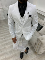 Load image into Gallery viewer, Montreal White Slim Fit Suit-baagr.myshopify.com-1-BOJONI

