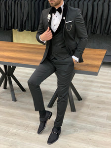 Catani Velvet Black Slim Fit Tuxedo #2-baagr.myshopify.com-1-BOJONI