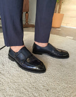 Load image into Gallery viewer, Henderson Navy Blue Monk Strap Loafers-baagr.myshopify.com-shoes2-brabion
