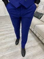 Load image into Gallery viewer, Bojoni Monte Sax Blue Slim Fit Suit
