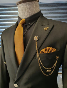 Garuzo Black Slim Fit Double Breasted Suit-baagr.myshopify.com-suit-BOJONI
