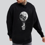 Load image into Gallery viewer, Jessica on the Moon Sweatshirt-baagr.myshopify.com-sweatshirts-BOJONI
