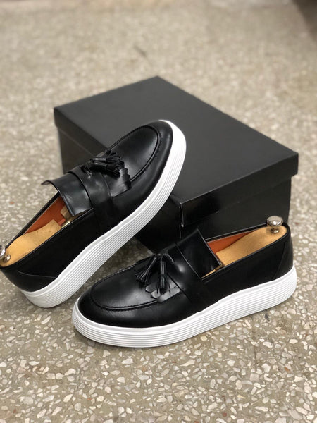 Calf-Leather Shoes in Black (Limited Edition) | BOJONI
