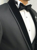 Load image into Gallery viewer, Napoli Black Slim Fit  Tuxedo-baagr.myshopify.com-1-BOJONI
