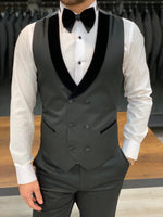 Load image into Gallery viewer, Catani Velvet Black Slim Fit Tuxedo #5-baagr.myshopify.com-1-BOJONI
