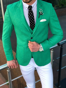 Multi Slim-Fit  Suit Vest Green-baagr.myshopify.com-suit-brabion