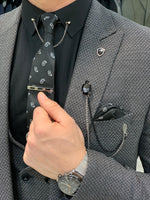 Load image into Gallery viewer, Zapali Royal Gray Slim Fit  Suit-baagr.myshopify.com-1-BOJONI
