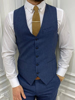 Load image into Gallery viewer, Casatani Blue Slim Fit  Suit-baagr.myshopify.com-1-BOJONI
