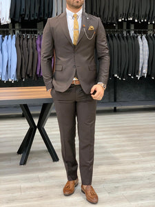 Verona Brown Slim Fit Wool Suit-baagr.myshopify.com-1-BOJONI