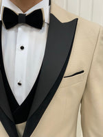 Load image into Gallery viewer, Bojoni Tishko Beige  Slim Fit Tuxedo
