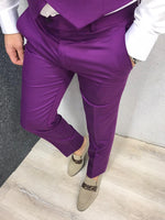 Load image into Gallery viewer, Olympia Purple Slim Fit  Suit-baagr.myshopify.com-1-BOJONI
