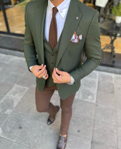 Roma Khaki Slim Fit Suit-baagr.myshopify.com-3-BOJONI
