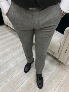 Bojoni Frento Gray Slim Fit Suit