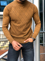 Load image into Gallery viewer, Slim-Fit Patterned Turtleneck Knitwear (3 Colors)-baagr.myshopify.com-sweatshirts-BOJONI

