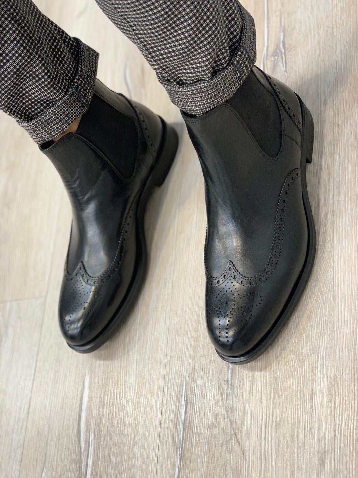 Napoli Leather Boots (4 Colors) | BOJONI