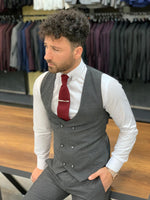 Load image into Gallery viewer, Rocca Gray Slim Fit Pinstripe Suit-baagr.myshopify.com-1-BOJONI

