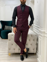 Load image into Gallery viewer, Forenzax Burgyndy Slim Fit Suit-baagr.myshopify.com-1-BOJONI
