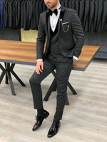 Load image into Gallery viewer, Catani Velvet Black Slim Fit Tuxedo #5-baagr.myshopify.com-1-BOJONI
