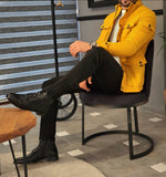Load image into Gallery viewer, Forenzax Yellow Slim Fit Coat-baagr.myshopify.com-Jacket-BOJONI
