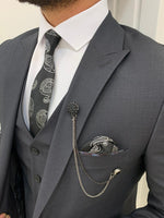 Load image into Gallery viewer, Forenzax Dark Grey Slim Fit Suit-baagr.myshopify.com-1-BOJONI
