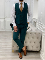 Load image into Gallery viewer, Bojoni Monte Green  Slim Fit Suit
