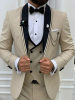 Load image into Gallery viewer, Rocca Cream Slim Fit Tuxedo-baagr.myshopify.com-1-BOJONI
