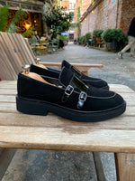 Load image into Gallery viewer, Baliko Velvet Loafers  Black-baagr.myshopify.com-shoes2-BOJONI
