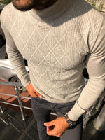 Load image into Gallery viewer, Slim-Fit Patterned Turtleneck Knitwear (3 Colors)-baagr.myshopify.com-sweatshirts-BOJONI
