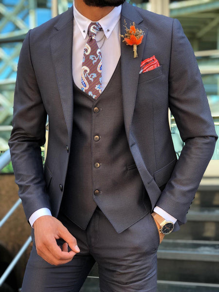 Capot Slim-Fit Suit in Blue | BOJONI