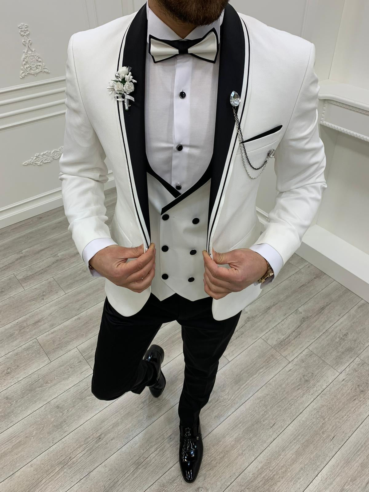 Serra Royal White Slim Fit Tuxedo-baagr.myshopify.com-1-BOJONI