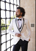 Load image into Gallery viewer, Partoni Royal White Slim Fit Tuxedo
