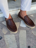 Load image into Gallery viewer, Salerno Brown Slip-On Loafers-baagr.myshopify.com-shoes2-brabion
