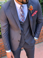Load image into Gallery viewer, Capot Slim-Fit Suit in Blue-baagr.myshopify.com-suit-BOJONI
